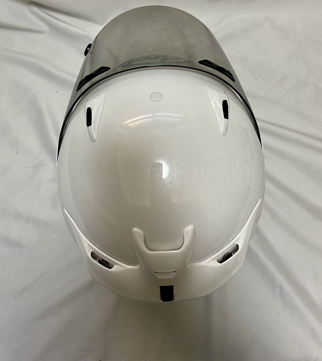 1円〜Arai フルフェイスヘルメット SNELL QUANTUM-J 白 57.58cm_画像6