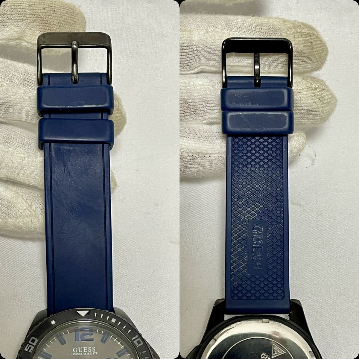 1円〜可動 GUESS ゲス 腕時計 COMPASS　(ゲス ウォッチ) W0593G2 メンズ 46mmサイズ_画像7