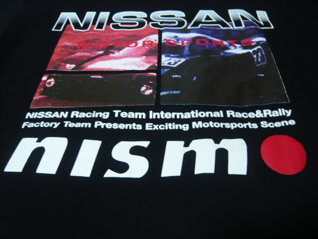 ☆nismo☆ニスモ☆日産☆NISSAN MOTORSPORTS INTERNATIONAL☆旧ロゴ☆日の丸☆絶版正規品☆トレーナー☆前後プリント☆ブラック☆希少☆_画像5