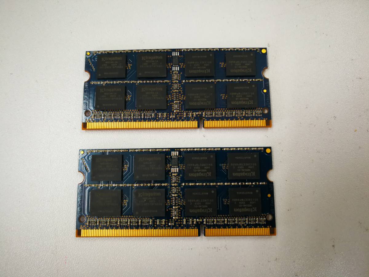 保証あり KINGSTON製 DDR3 1600 PC3L-12800S メモリ 8GB×2枚 計16GB ノートパソコン用 低電圧対応_画像2