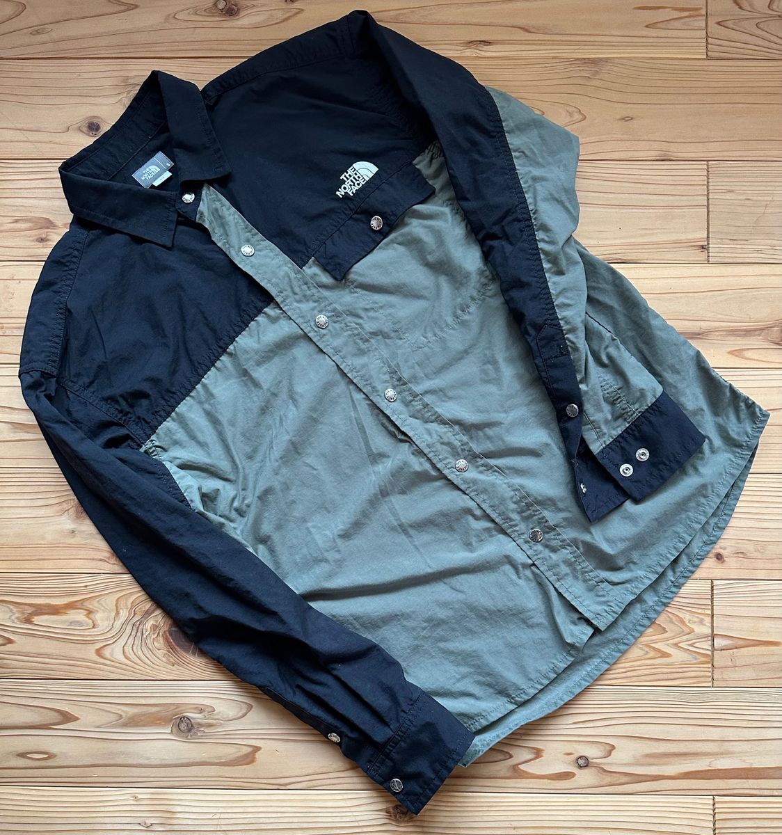 数回着用 THE NORTH FACE L/S Nuptse Shirt ロングスリーブヌプシシャツ ノースフェイス②