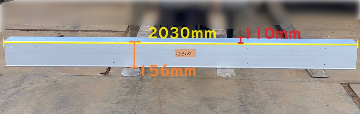『23500』アルミリアバンパー T1M　2030mm 外装 いすゞ 日野 UD 日産 三菱　茨城県_画像1