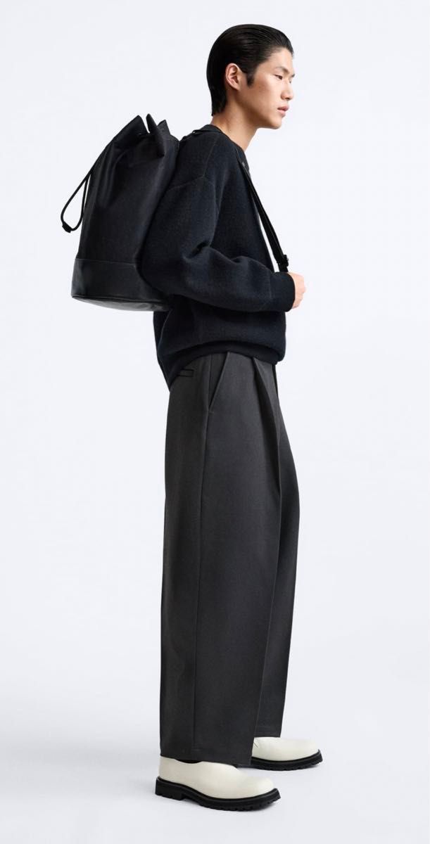 ZARA×Studio Nicholson 23AWワイドレッグパンツ 完売品 タグ付き ZARA×Studio Nicholson 23AWワイドレッグパンツ 完売品 タグ付き