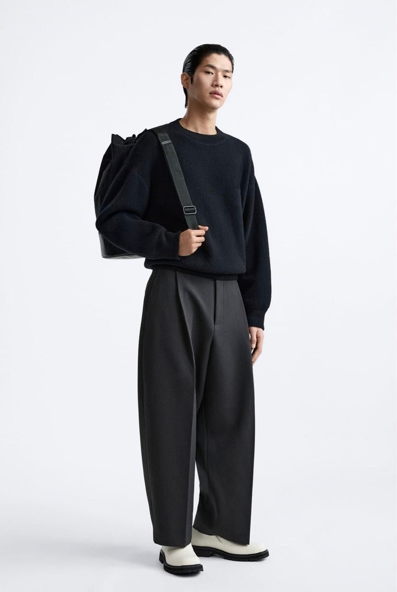 ZARA×Studio Nicholson 23AWワイドレッグパンツ 完売品 タグ付き ZARA×Studio Nicholson 23AWワイドレッグパンツ 完売品 タグ付き