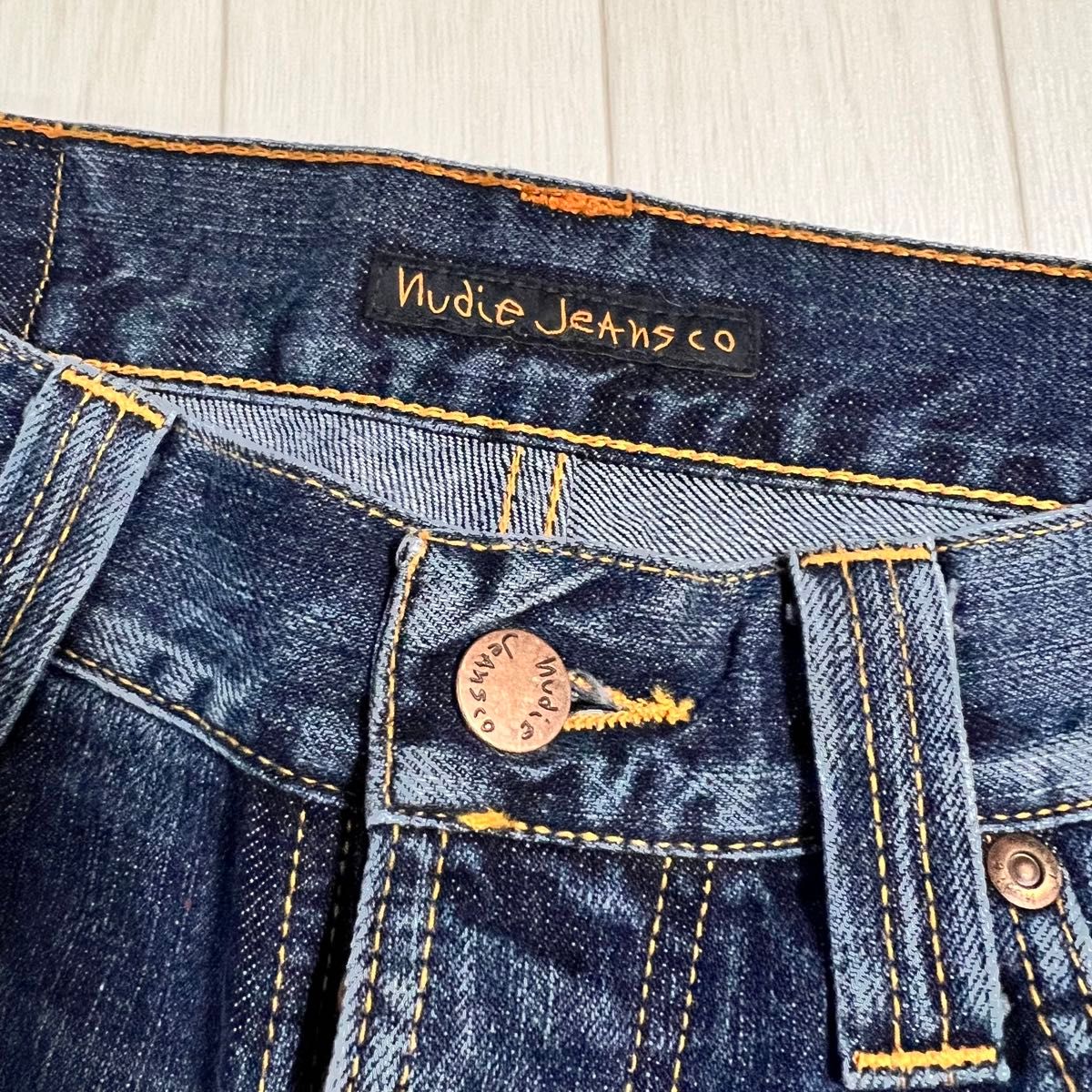 タグなし未使用 ヌーディジーンズ Nudie Jeans Co ストレート デニム ジーンズ