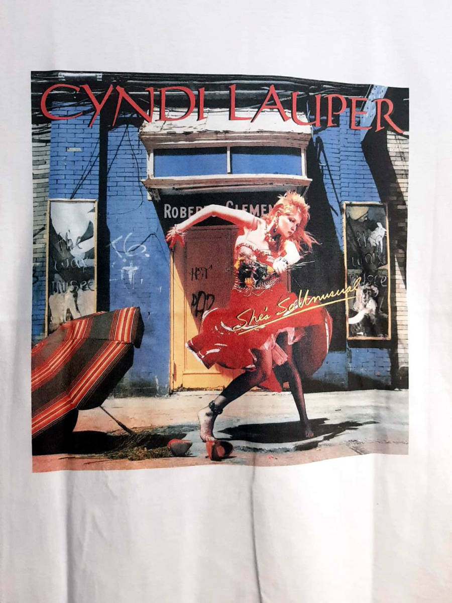 Cyndi Lauper / シンディローパー Tシャツ 新品/送料無料【Lサイズ】☆彡名盤『She's So Unusual』Girls Just Want to Have Fun_画像2