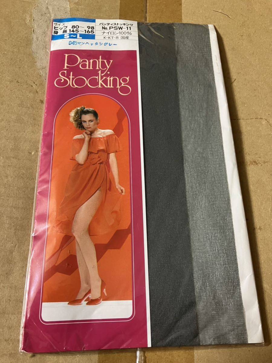 レトロ 年代物 昭和 パンスト タイツ ストッキング panty stocking マンハッタングレー パンティストッキング 国産 PSW-11_画像1