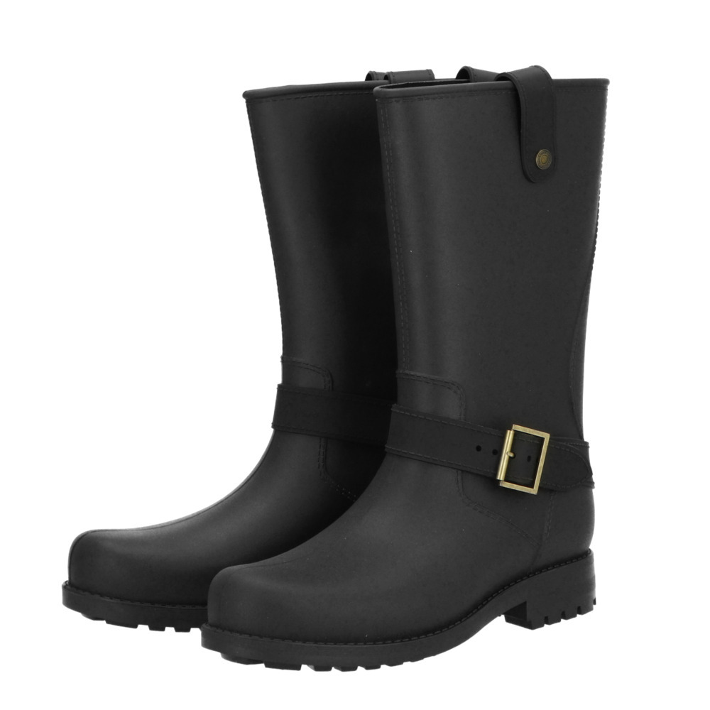 * black * 25.5cm rain boots men's mail order stylish Short engineer boots snow rain 2waypekos boots boots rain shoes b
