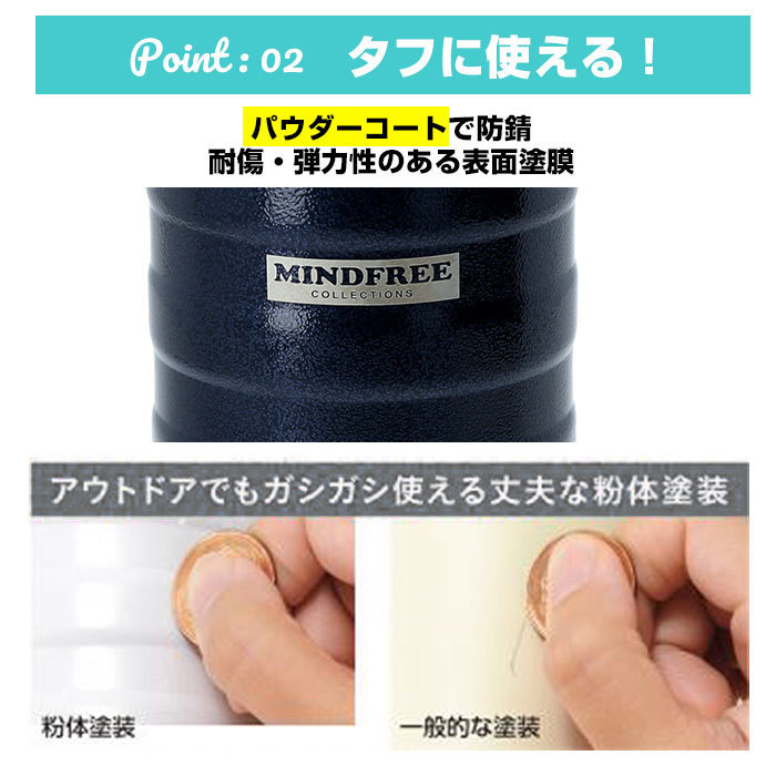 ☆ ホワイト 水筒 1リットル MIND FREE 直飲み 通販 洗いやすい 広口 ステンレスボトル おしゃれ 1l マグボトル 保冷 保温 シンプル マ_画像7