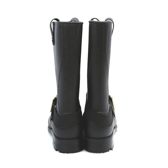 * black * 25.5cm rain boots men's mail order stylish Short engineer boots snow rain 2waypekos boots boots rain shoes b