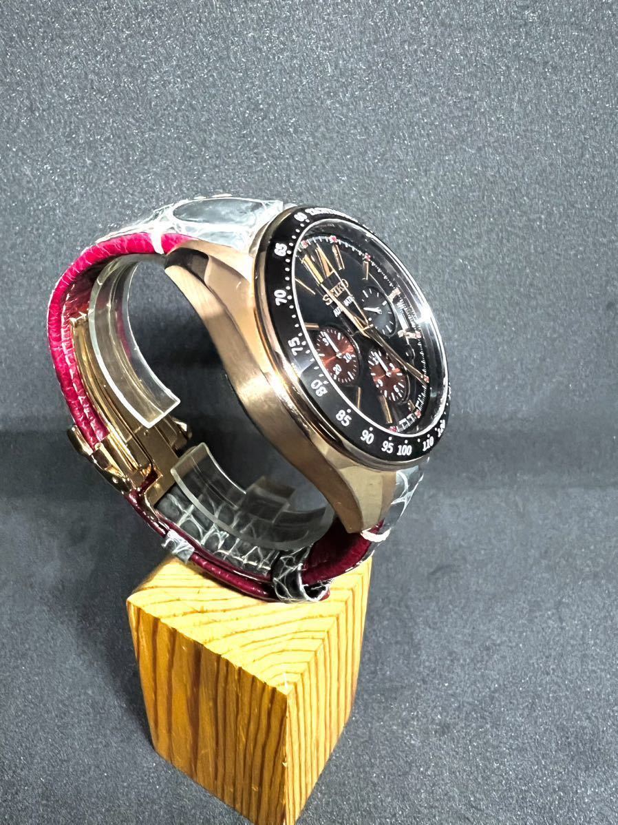 中古美品/入手困難品:SEIKO BRIGHTZ SDGZ008自動巻 クロノグラフ　COTTON CLUB 300本限定、12Pルビー、文字盤 PGケースセイコーブライツ　_画像4