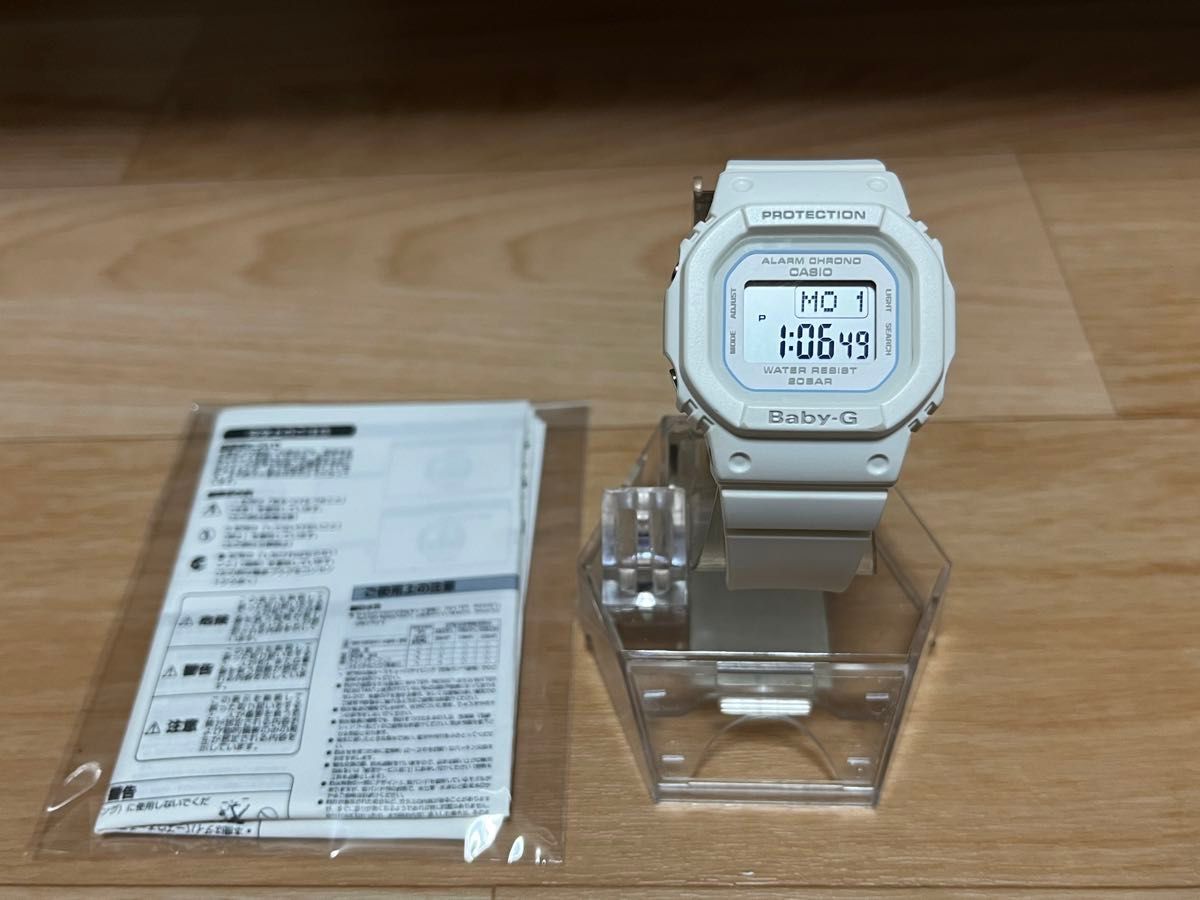 CASIO G-SHOCK baby-G 人気のスピードデザイン採用モデル 電池交換済み 人気のホワイトカラー 実働品