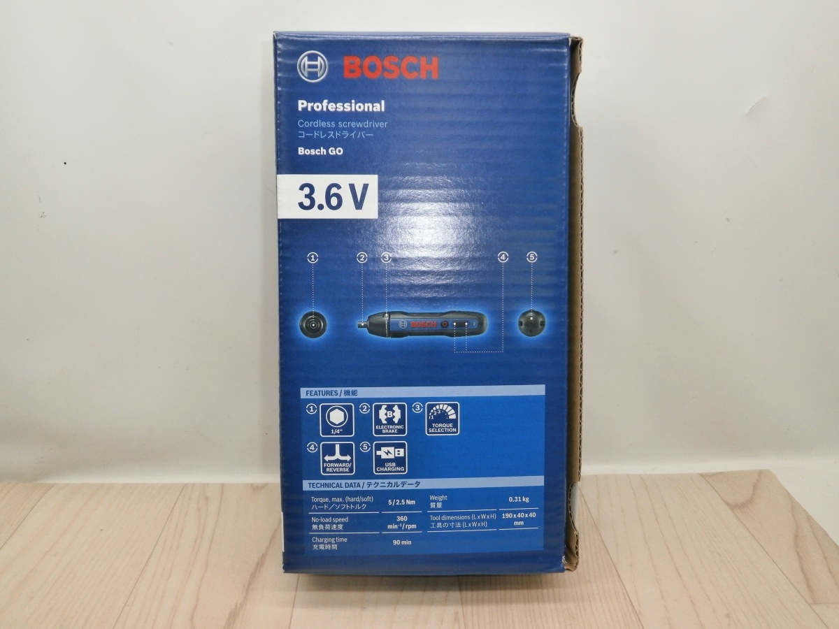 未使用 BOSCH PROFESSIONAL ボッシュ プロフェッショナル コードレスドライバー Bosch GO 0 601 9H2 151 管3の画像2