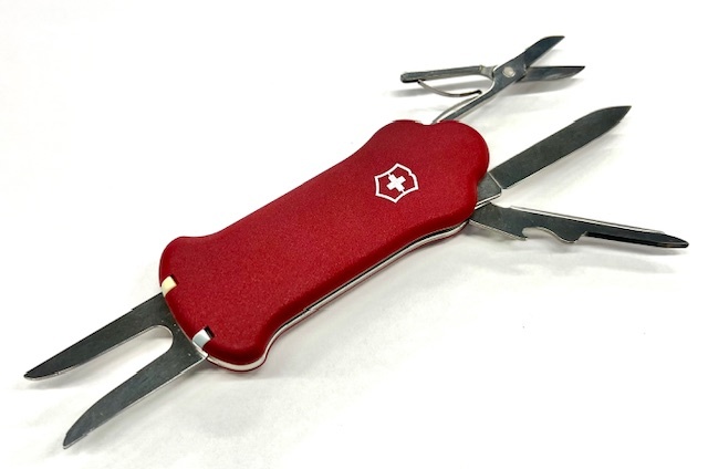 レターパック発送可　Victorinox ビクトリノックス ゴルフ ツール レッド 赤 0.7052　ナイフ 道具 マーカー リペア はさみ_画像3