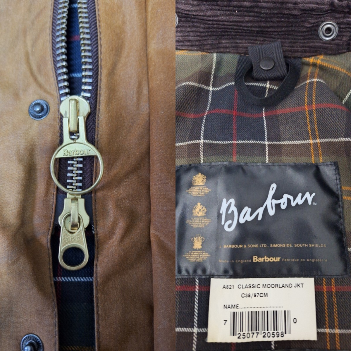 希少色　バーク　 ミント　バブアー　38 ムーアランド　moorland　90s　Barbour ビューフォート　Beaufort　 ヴィンテージ　ジャケット