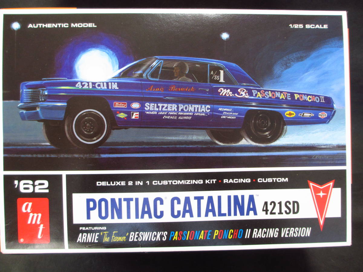 AMT 1/25 1962 ポンティアック カタリナ 421SD 2in1 未組立キット (AMT '62 Pontiac Catalina 421SD 2in1 Customizing Kit) _画像1