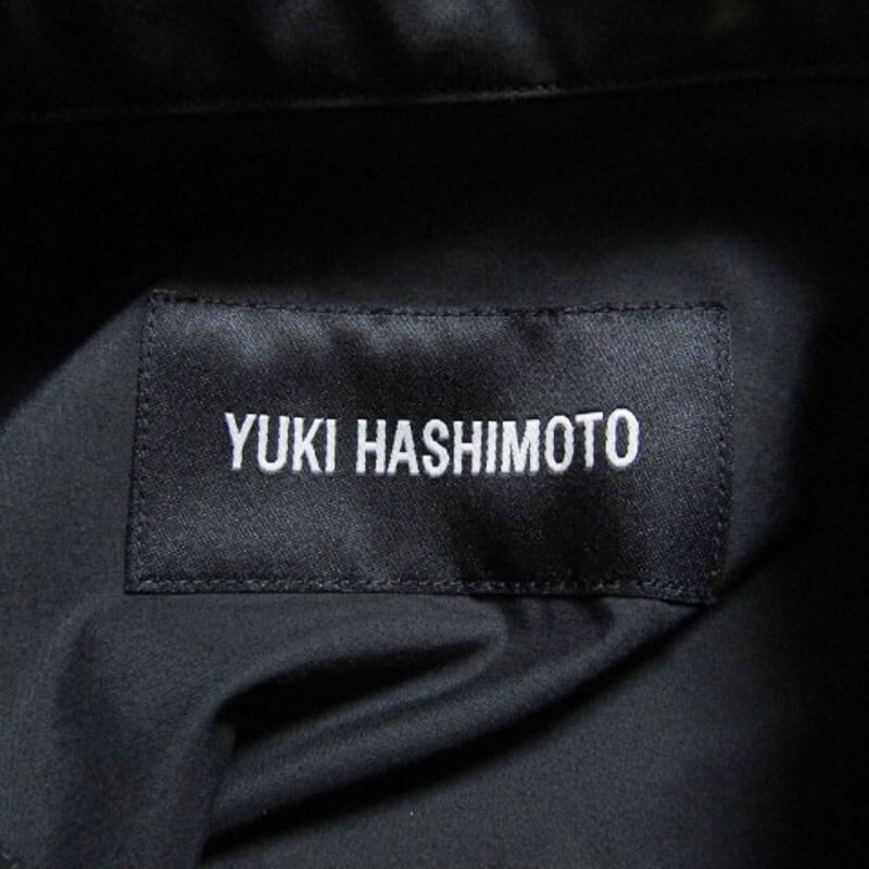 未使用 YUKI HASHIMOTO ユウキハシモト COLLAR STAY SHIRTS 202-01-0104 長袖シャツ ブラック 48 タグ付き 27104876_画像7