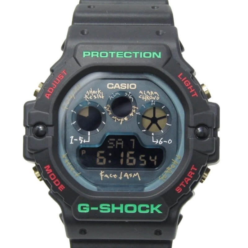 CASIO G-SHOCK Gショック DW-5900FA-1JR FACETASM コラボ ファセッタズム ブラック 黒 30012440_画像1