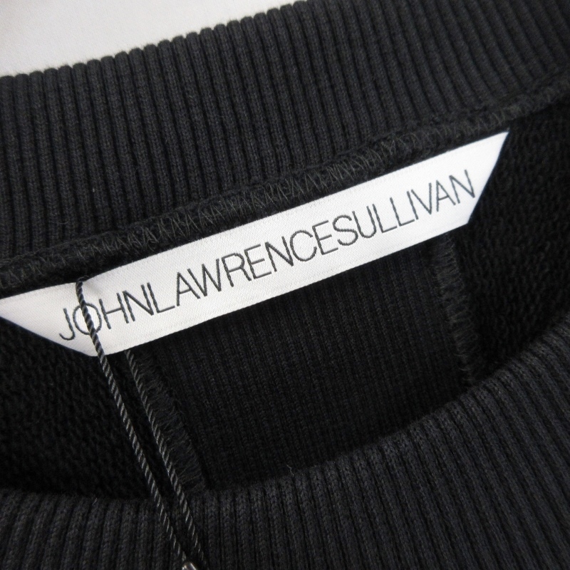 未使用 JOHN LAWRENCE SULLIVAN ジョンローレンスサリバン スウェット 5B004-0521-33 PRINT SWEAT TOP ブラック 黒 M タグ付き 20018338_画像6