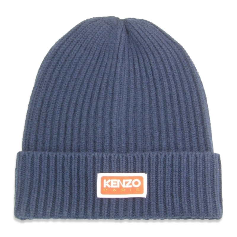 KENZO ケンゾー ニット帽 FD68BU180KWA BEANIE ビーニー ニットキャップ ネイビー 22000091_画像1