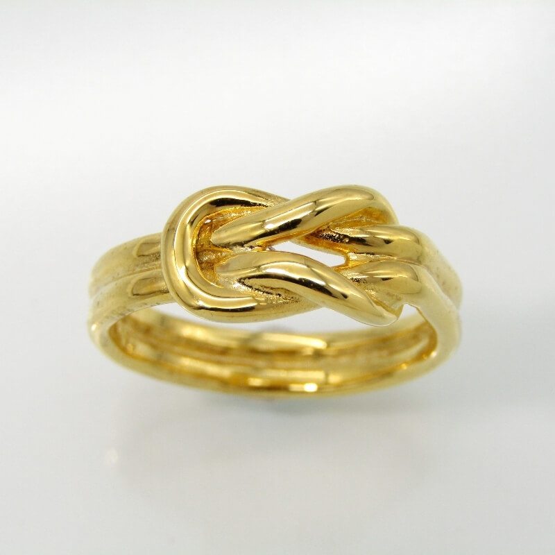 未使用 XOLO JEWELRY ショロジュエリー リング XOR011-3AG Knot Ring Large 24K ALL coating L ノット メキシコ製 19号 28006931_画像2