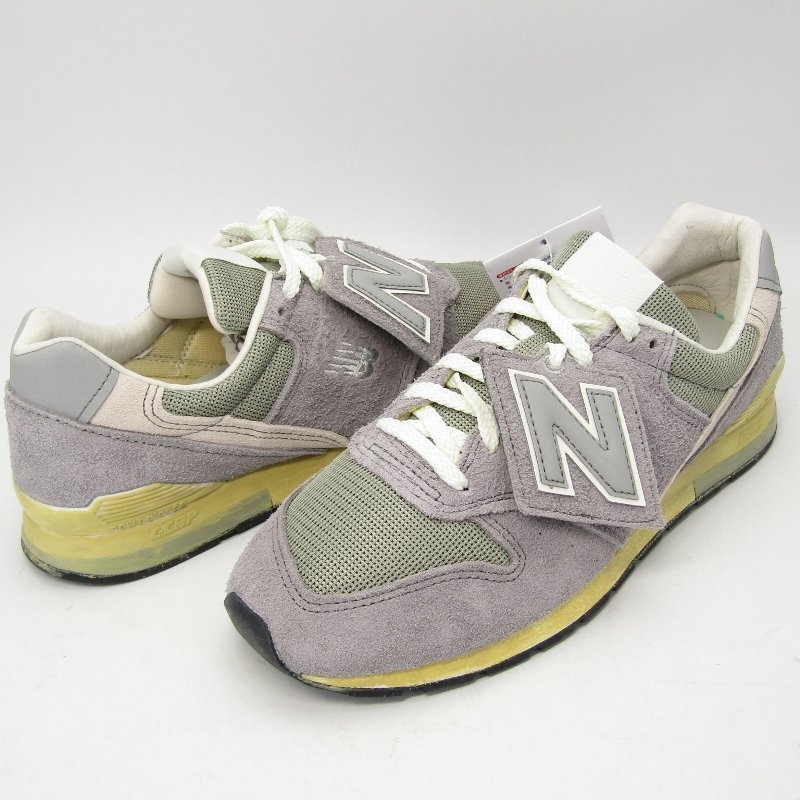 未使用 New Balance ニューバランス 26cm CM996HK2 35周年 アニバーサリーモデル ヴィンテージ加工 刺繍 グレー 35002430_画像2