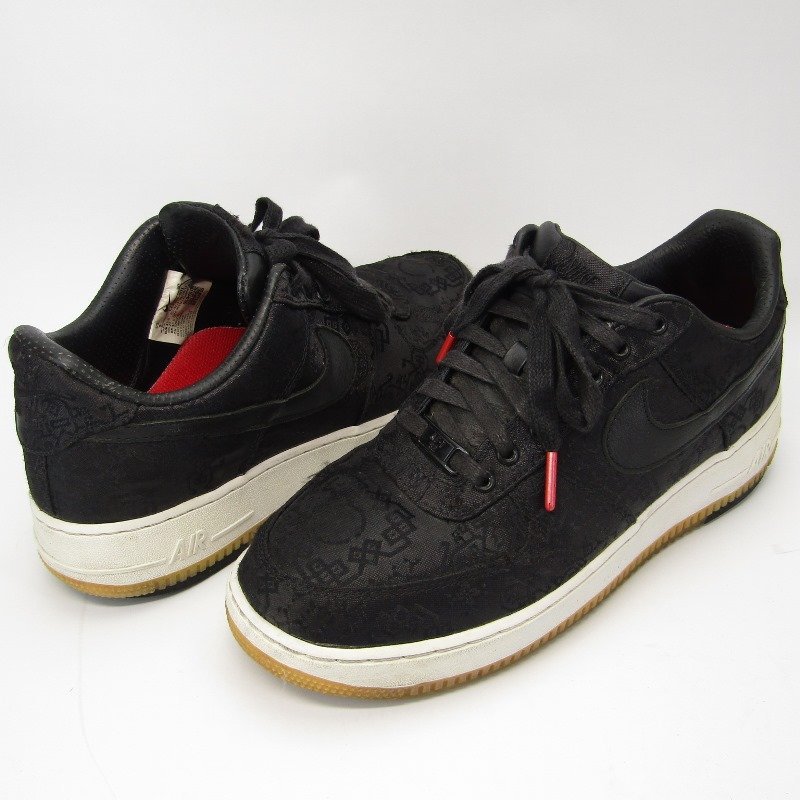 CLOT × FRAGMENT DESIGN × NIKE ナイキ 27cm AIR FORCE 1 07 CZ3986-001 クロット フラグメントデザイン BLACK 35002449_画像2