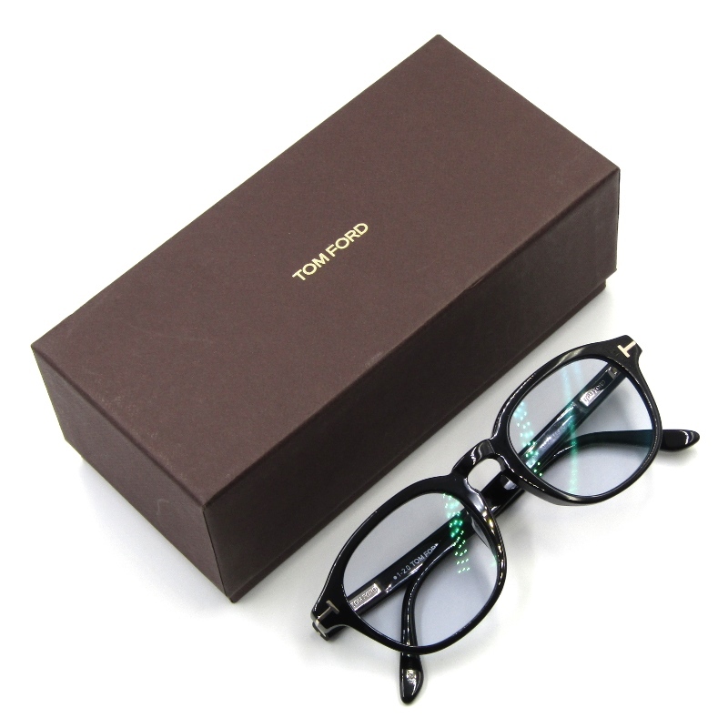 美品 TOM FORD トムフォード サングラス TF5698-F-B 001 スクエア フルフィット イタリア製 ブラック 黒 50017294