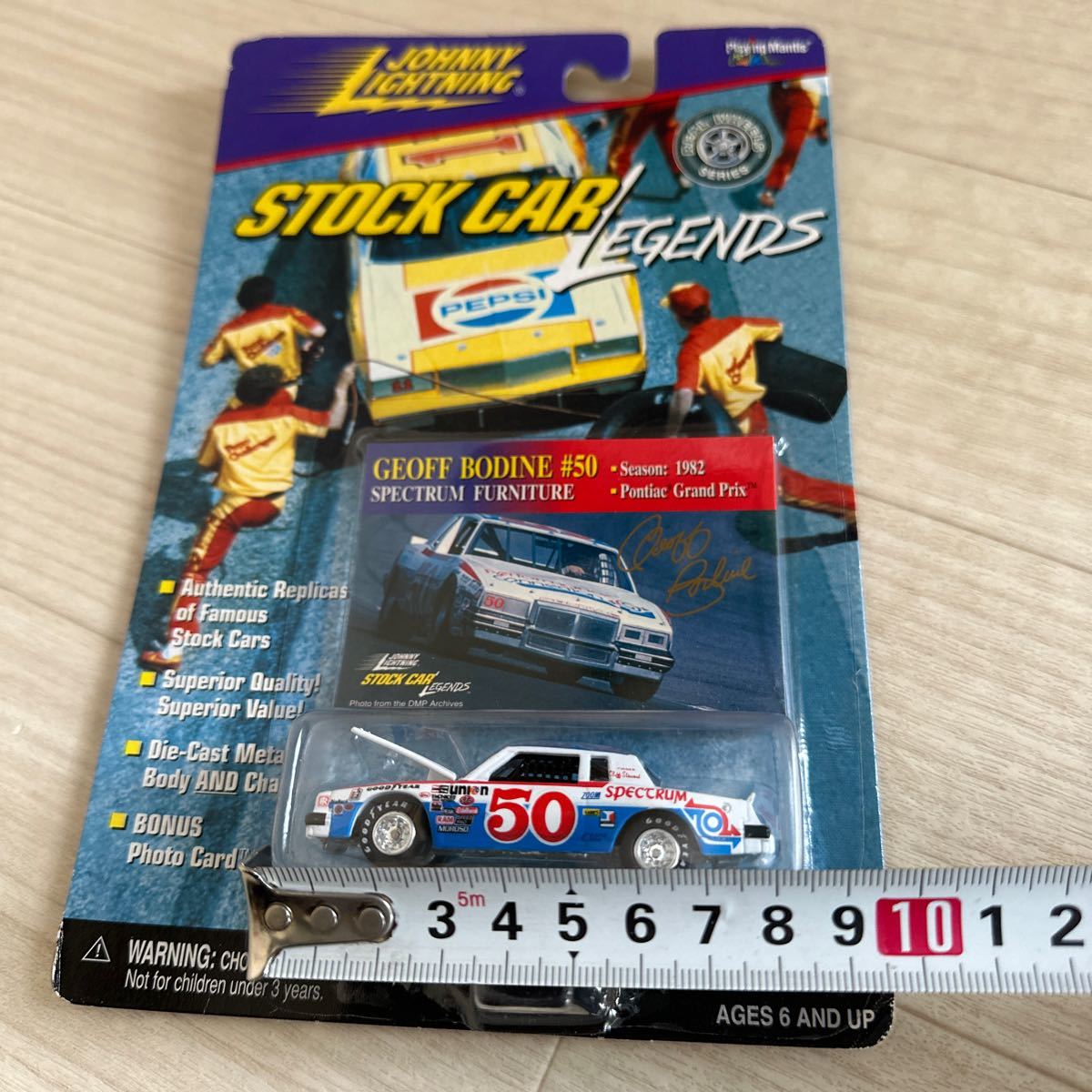 【A0239-9】未開封中古品『ジョニーライトニング Dodge Daytona Stock Car Legends ♯50』 モデルミニカー レーシングカー_画像9