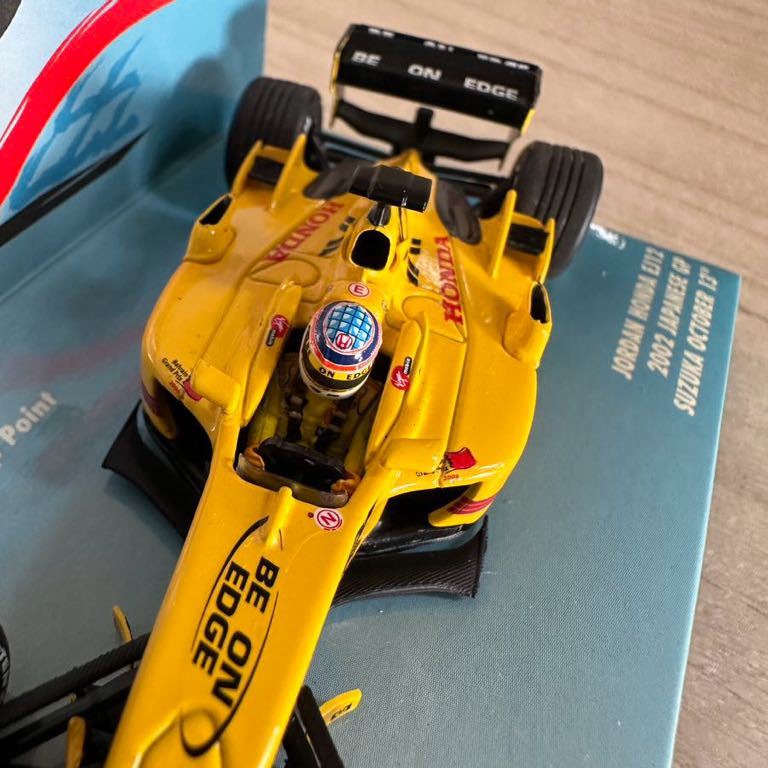 【A0231-9】『ミニチャンプス 1/43 JORDANホンダ EJ12 Takuma Sato JAPAANESE GP 2002 』 モデルミニカー レーシングカー （同梱可）_画像6