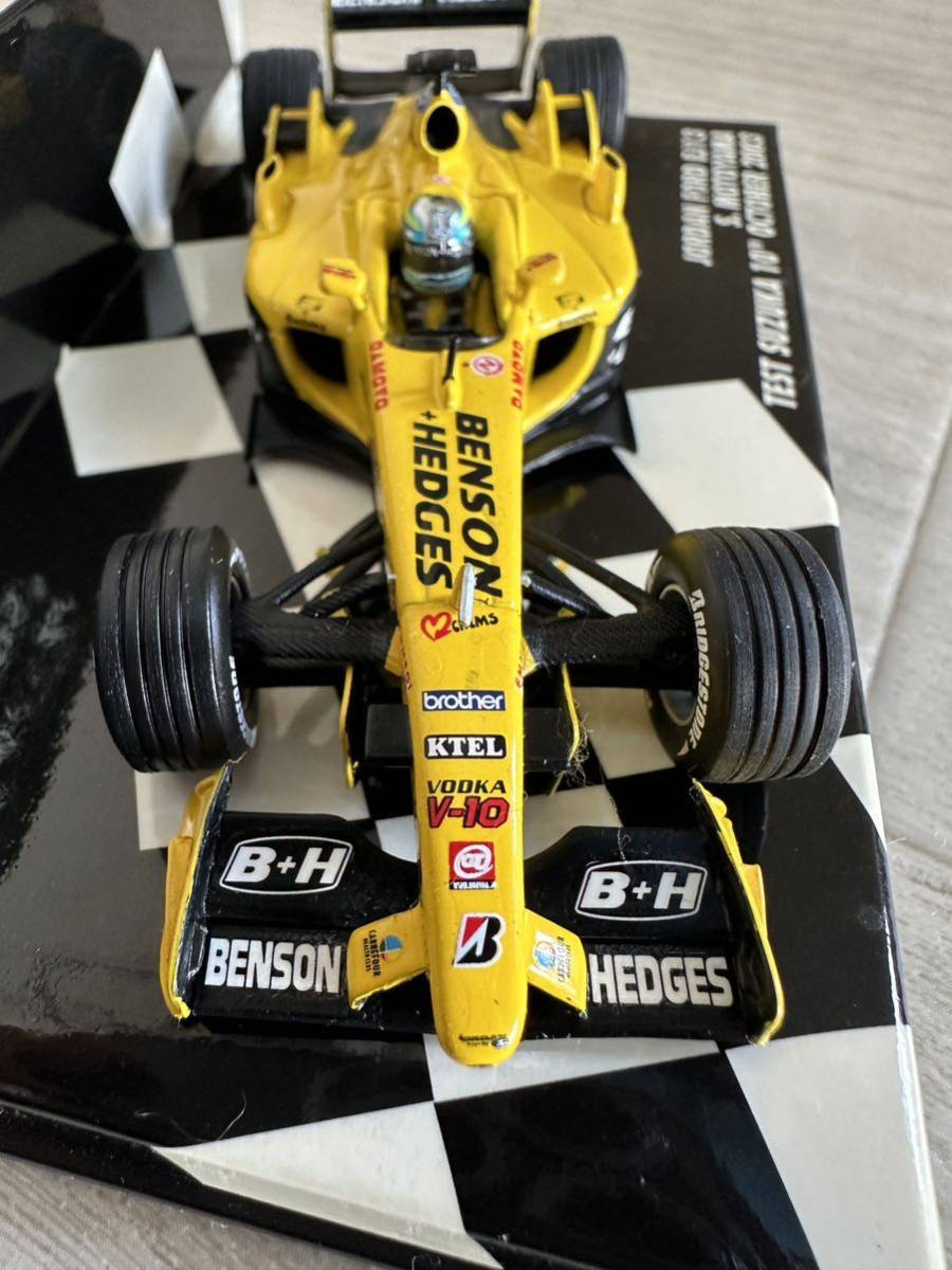 【A0237-10】『1/43 ミニチャンプス JORDAN FORD EJ13 S.MOTOYAMA TEST SUZUKA 10th OCTOBER 2003』 モデルミニカー レーシングカー_画像4