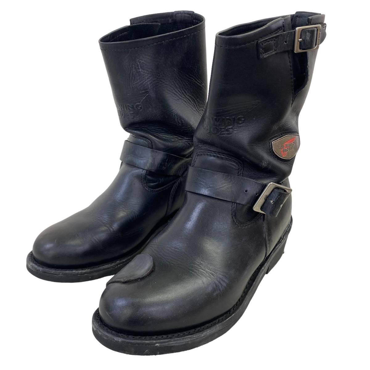 【即決】 RED WING SHOES レッドウイング エンジニアブーツ 黒系 ブラック系 サイズUS/8 EUR40.5　5842-100_画像1