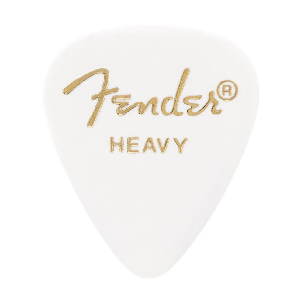 ギターピック 12枚 セット フェンダー ヘビー 351 Shape Classic Picks Heavy White Fender_画像1