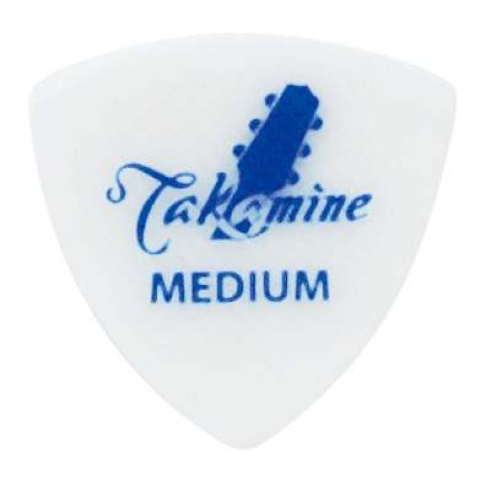 ギターピック 50枚 タカミネ MEDIUM ポリアセタール トライアングル P3W TAKAMINE_画像1