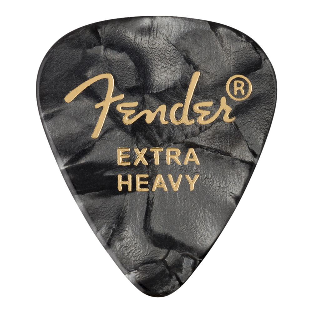 ギターピック 12枚 セット フェンダー エクストラヘビー 351 Shape Premium Picks Extra Heavy Black Moto Fender_画像1