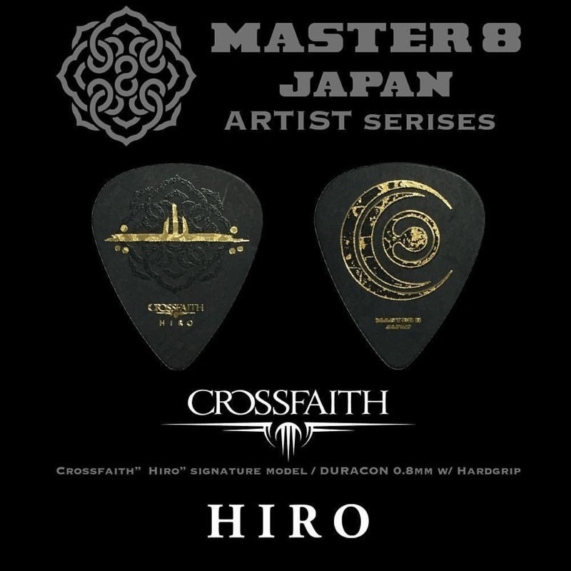 MASTER 8 JAPAN CFHIRO1-080 Crossfaith Hiro signature model 0.8mm ギターピック×30枚_画像2