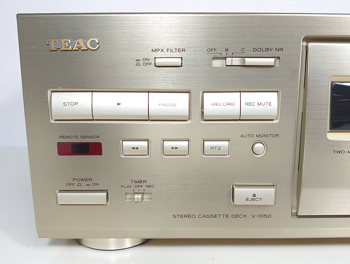 オーバーホール品】TEAC 高音質3ヘッド カセットデッキ「V-1050」再生 