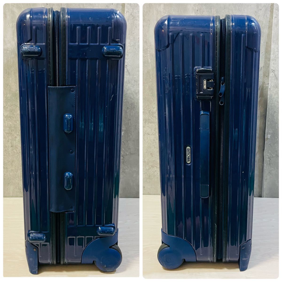 廃盤品 RIMOWA リモワ SALSA サルサ 63L 2輪　857.36 ブルー キャリーケース スーツケース_画像2