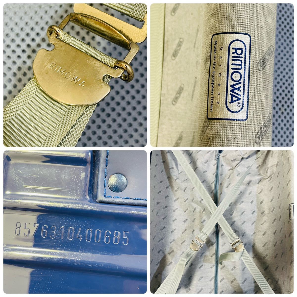 廃盤品 RIMOWA リモワ SALSA サルサ 63L 2輪 857 36 ブルー 廃盤品 RIMOWA リモワ SALSA サルサ 63L 2輪 857 36 ブルー
