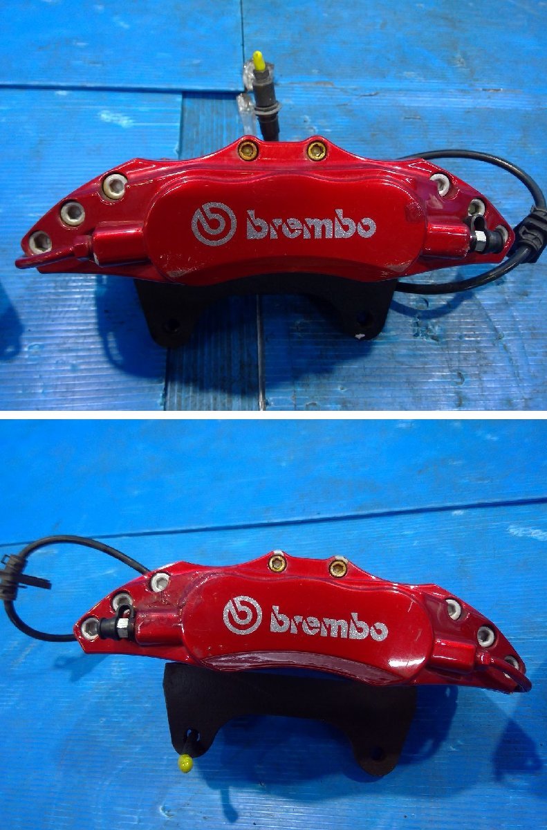  Wish ANE11W brake caliper, rotor set ENDLESS Brembo manner custom has painted drilled slit rotor against direction 6pot caliper 