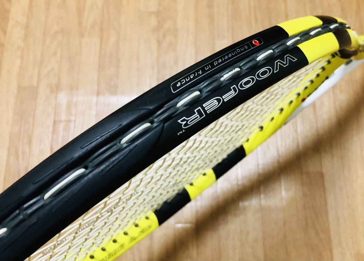 送料無料　Babolat AeroProDrive バボラ アエロプロドライブ R・ナダル　 2007年　2008年 全仏オープン優勝モデル　新品元グリップ交換済_画像6