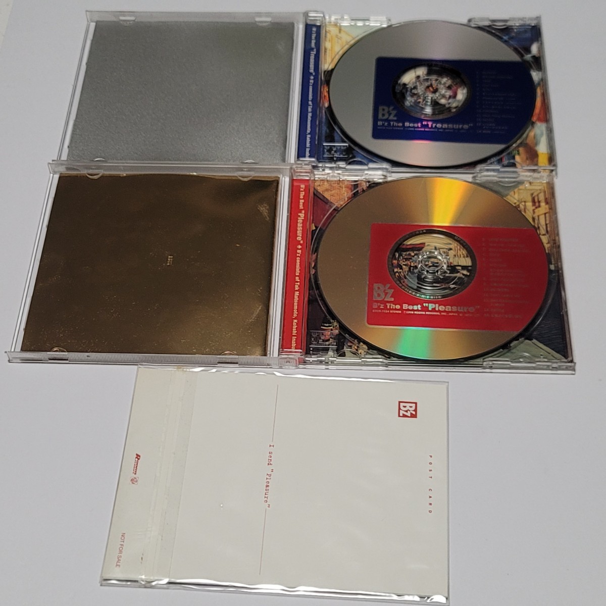 《送料込み》CD B'z アルバム FRIENDS/BREAK THROUGH/GREEN/Treasure/Pleasure/Pleasure Ⅱ 計6枚セット まとめて / ポストカードつき_画像5