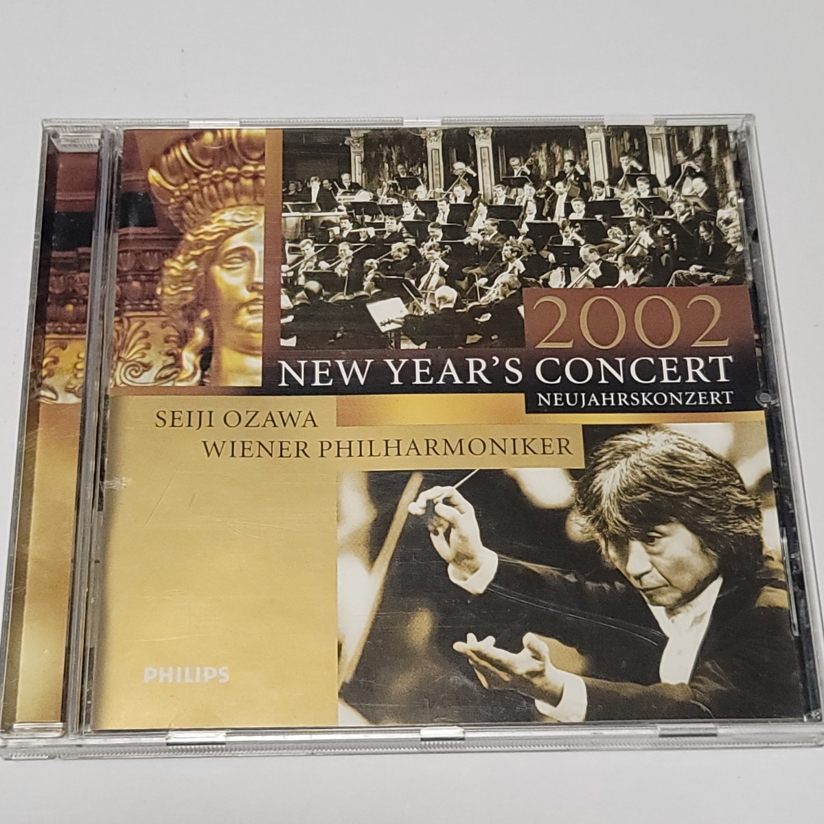 《独盤》CD 美盤 小澤征爾 ウィーンフィル「2002 new year's concert」ドイツ盤 クラシックの画像1