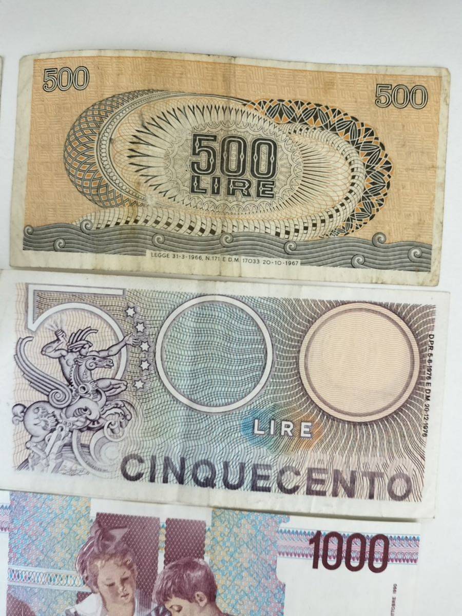 A 1498.イタリア10種 紙幣 旧紙幣 外国紙幣_画像6