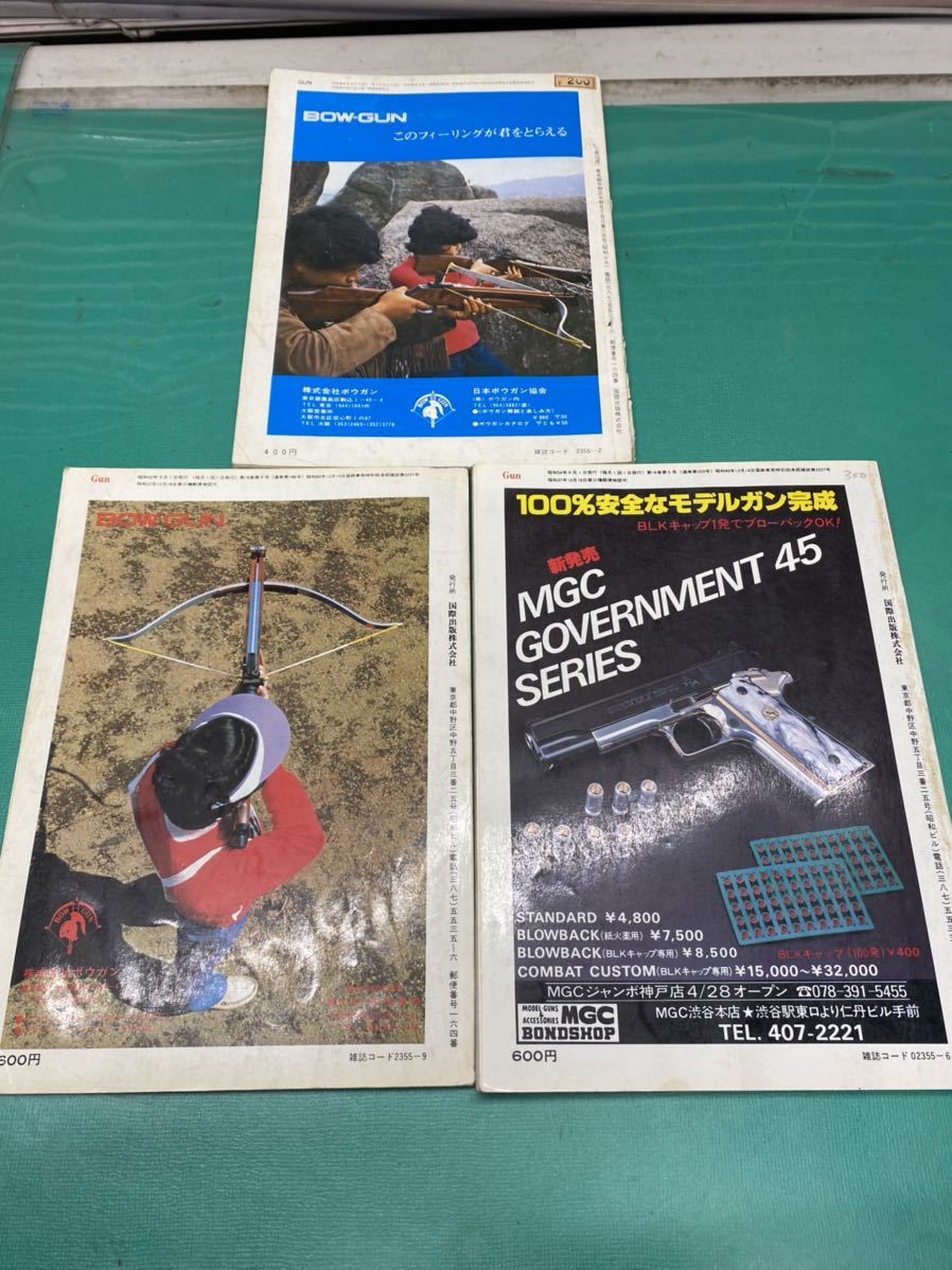 (1974) 雑誌 月刊GUN ガン 1973年2月号、1977年9月号、1979年6月号、 まとめて3冊 国際出版/銃・射撃・狩猟の画像3