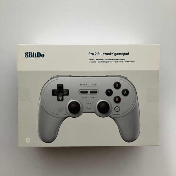 Y195★8BitDo Pro2 Bluetooth gamepad コントローラー ゲームパッド Switch グレー_画像1