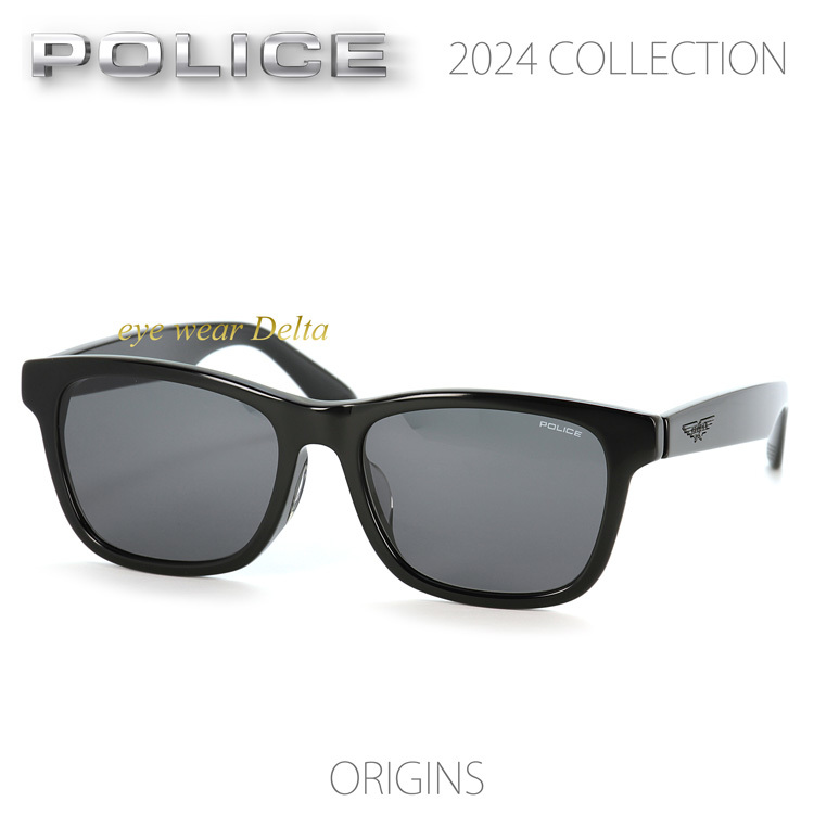 ポリス サングラス POLICE 2024年ニューモデル SPLM32J-0700 国内正規代理店商品 ウエリントン 黒枠