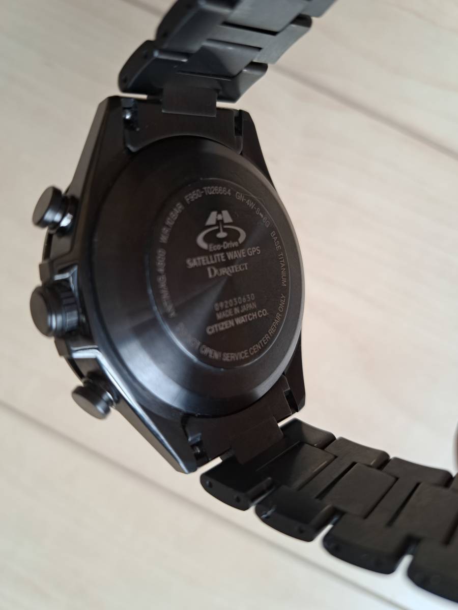 【良品】CC4014-62E GPS ブラックチタン CITIZEN シチズン腕時計 F950 元箱・あまりコマ アリ_画像7