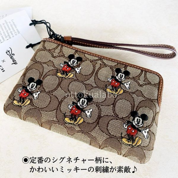 レア】コーチ COACHxDisneyコラボ ミニーマウス耳レザー キスロック