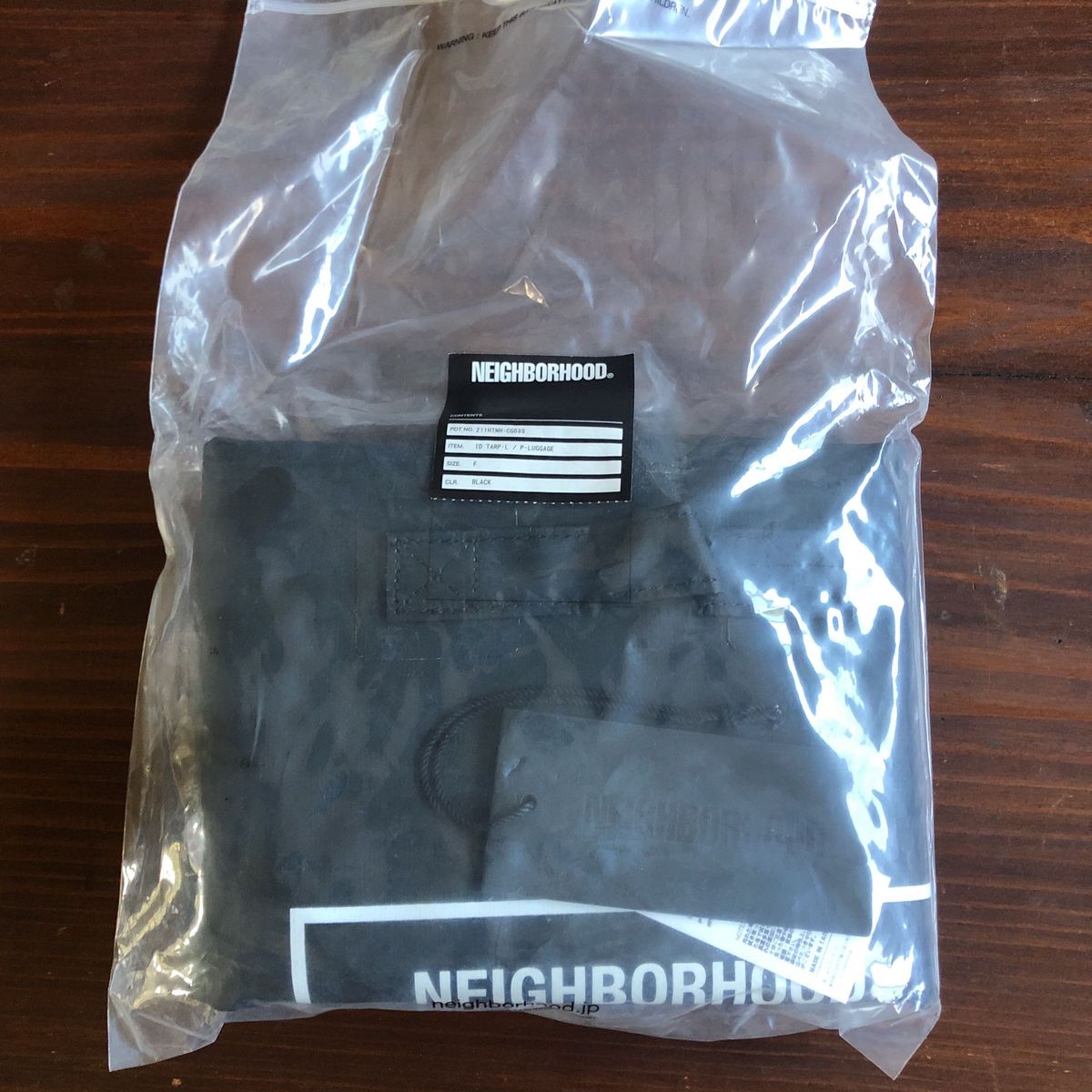 NEIGHBORHOOD ネイバーフッド　タープバック ブラック　Lサイズ 防水バッグ　バケツ TARP-L/P-LUGGAGE